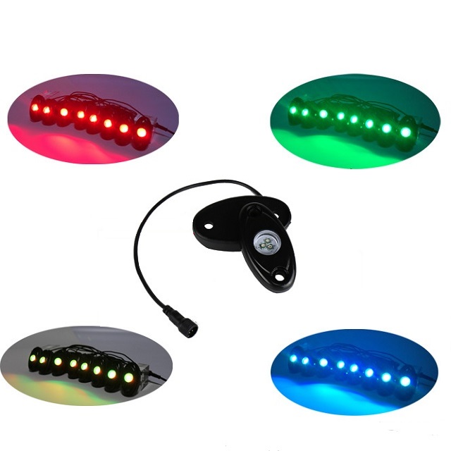 wireless control 8PODS RGB LED ROCK LIGHTS