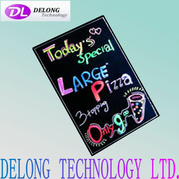 50X70cm hand control and remote control refined tempered Glass electronic led advertising board