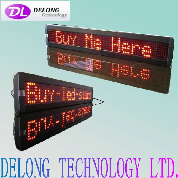 7X80pixel red led sign