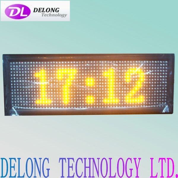 16X56pixel P7.62mm yellow led message sign