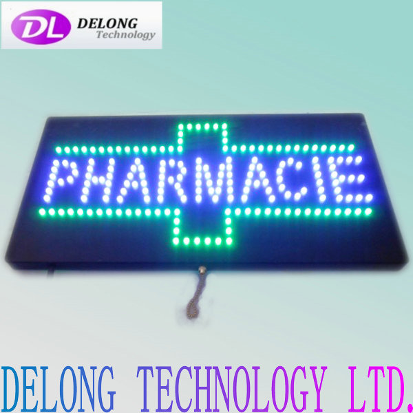 60X30cm outdoor animation flashing electronic pharmacy led display